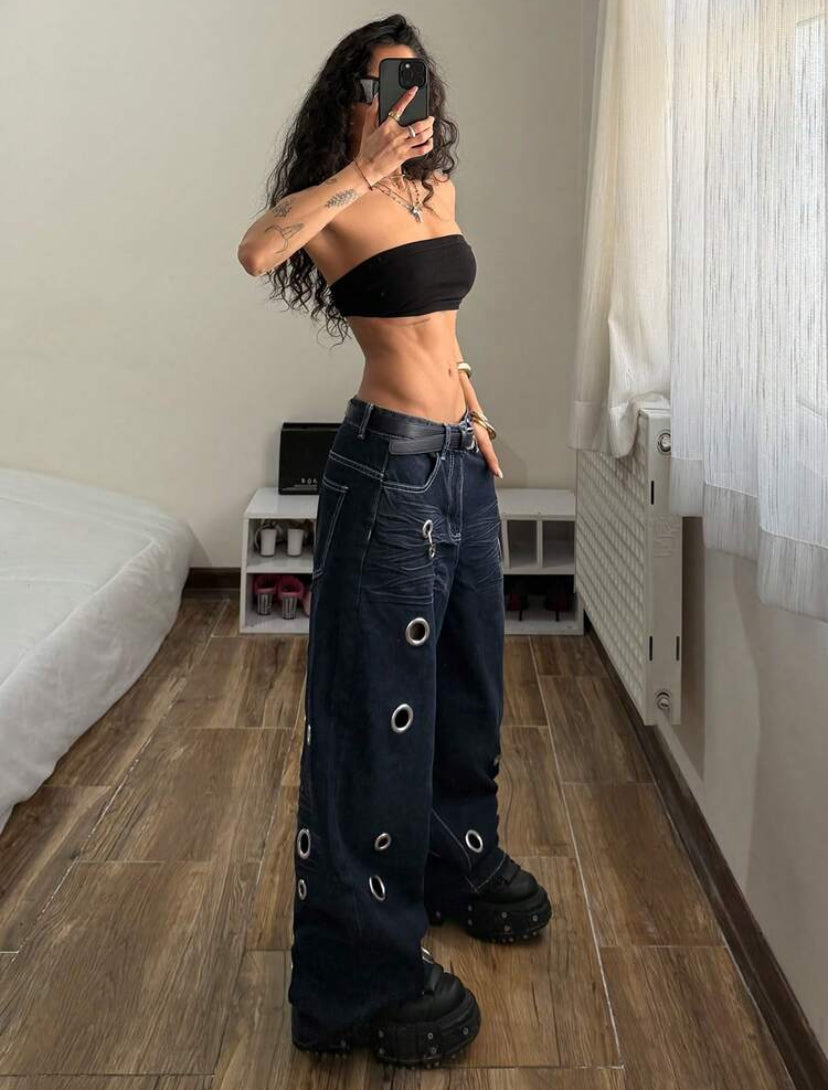 Low Waist Maxi Jeans