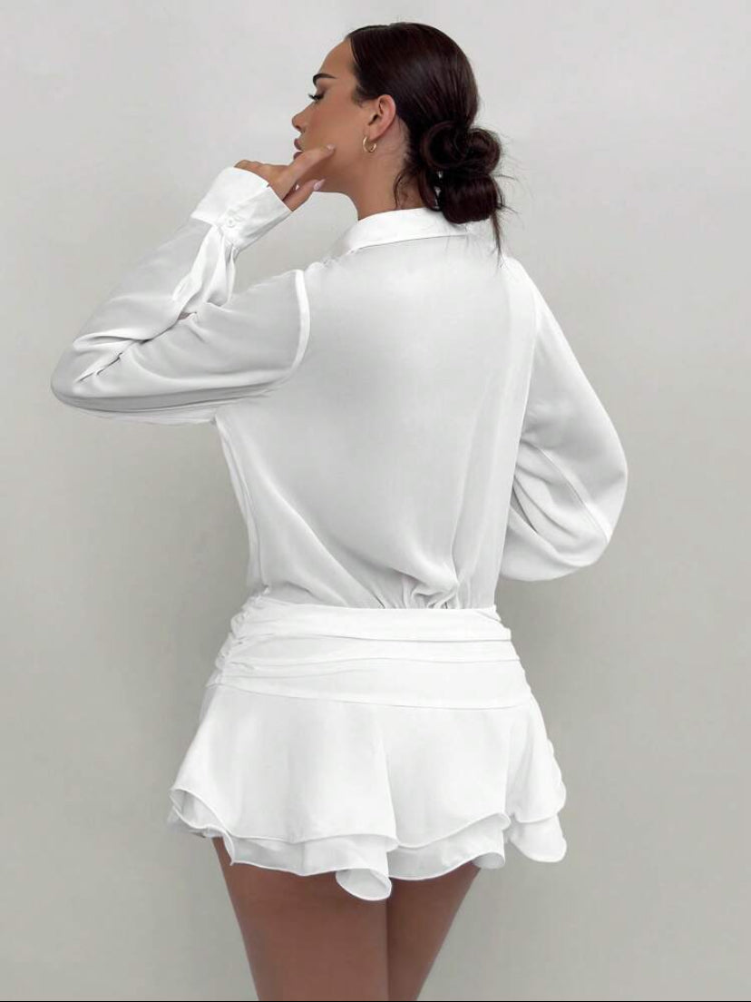 Chiffon Ruffle Dress