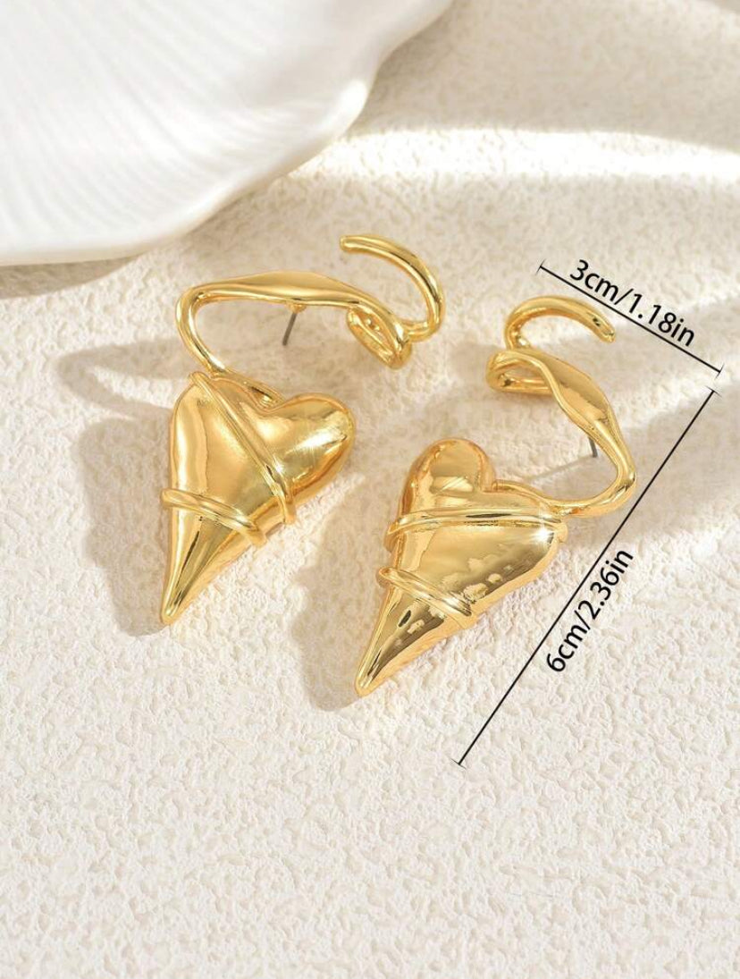 Wrapped Heart Earrings