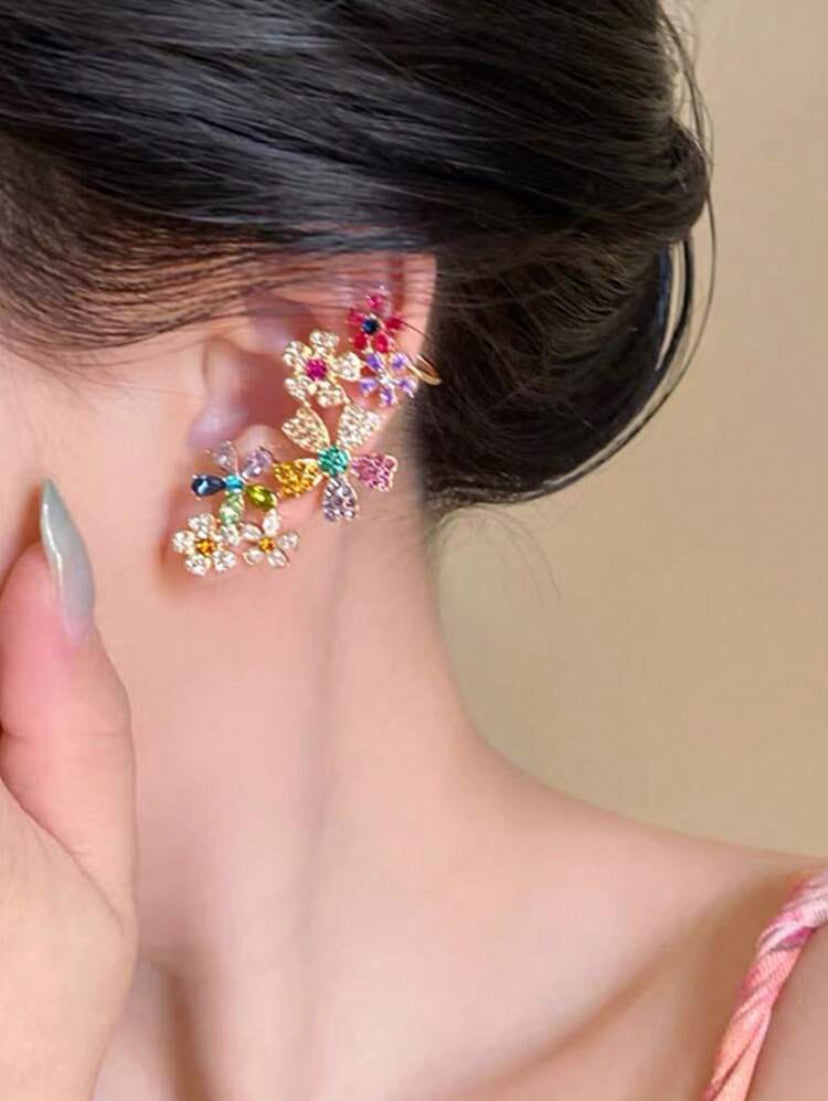 Floral Crystal Earrings