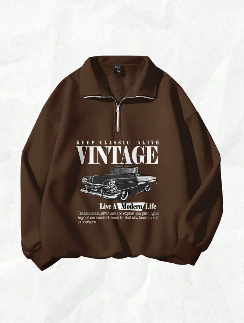 Half Zip Sweatshirt