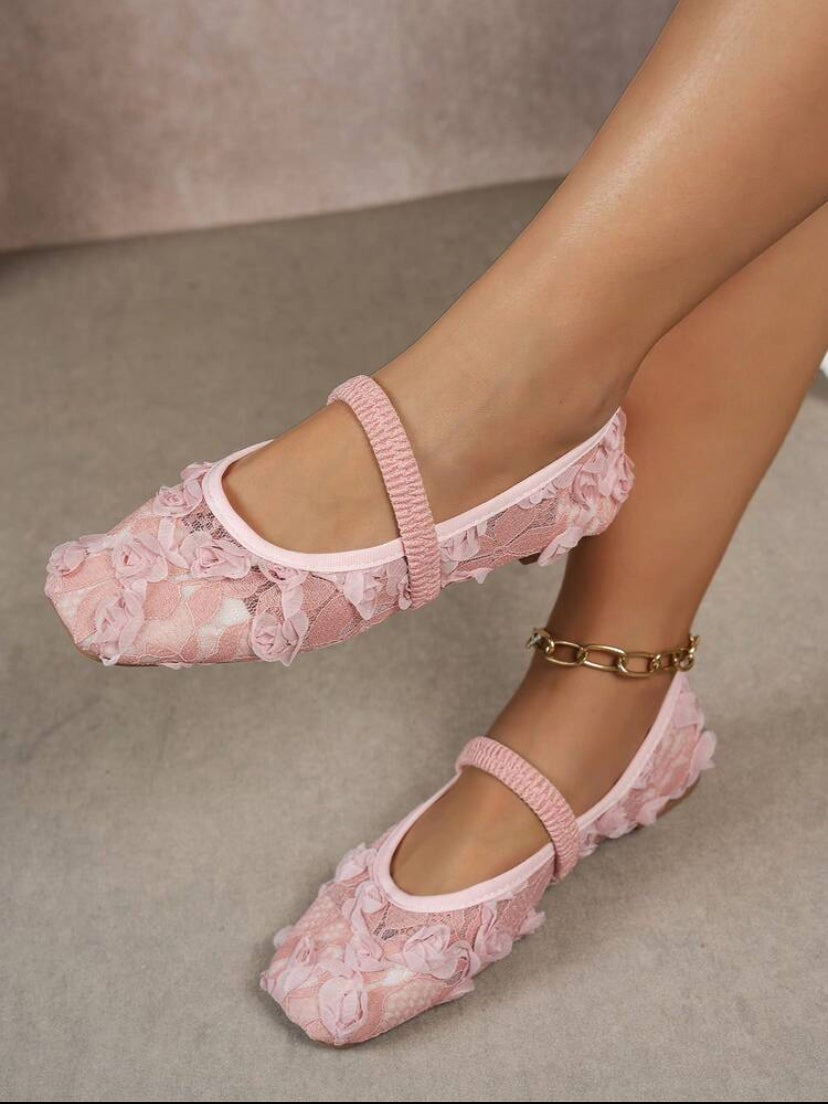 Breathable Floral Shoe