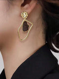 Dangling Resin Drop Earrings