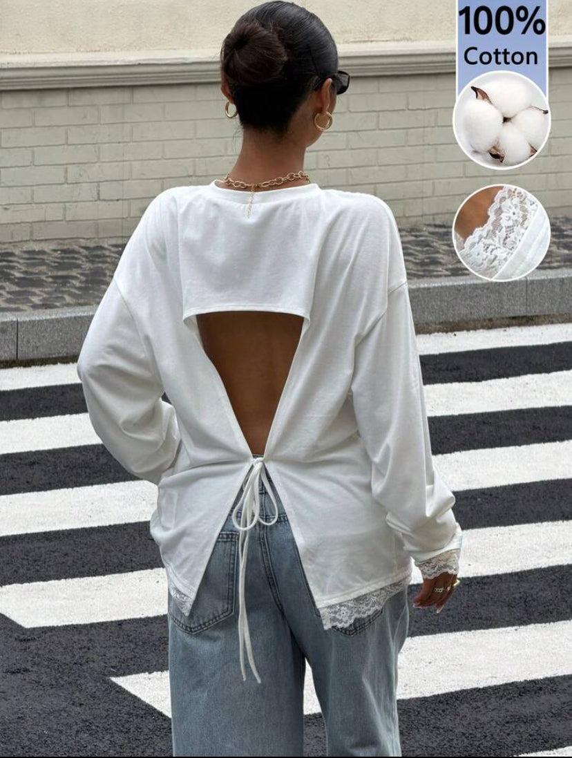 Open Back Loose Tees
