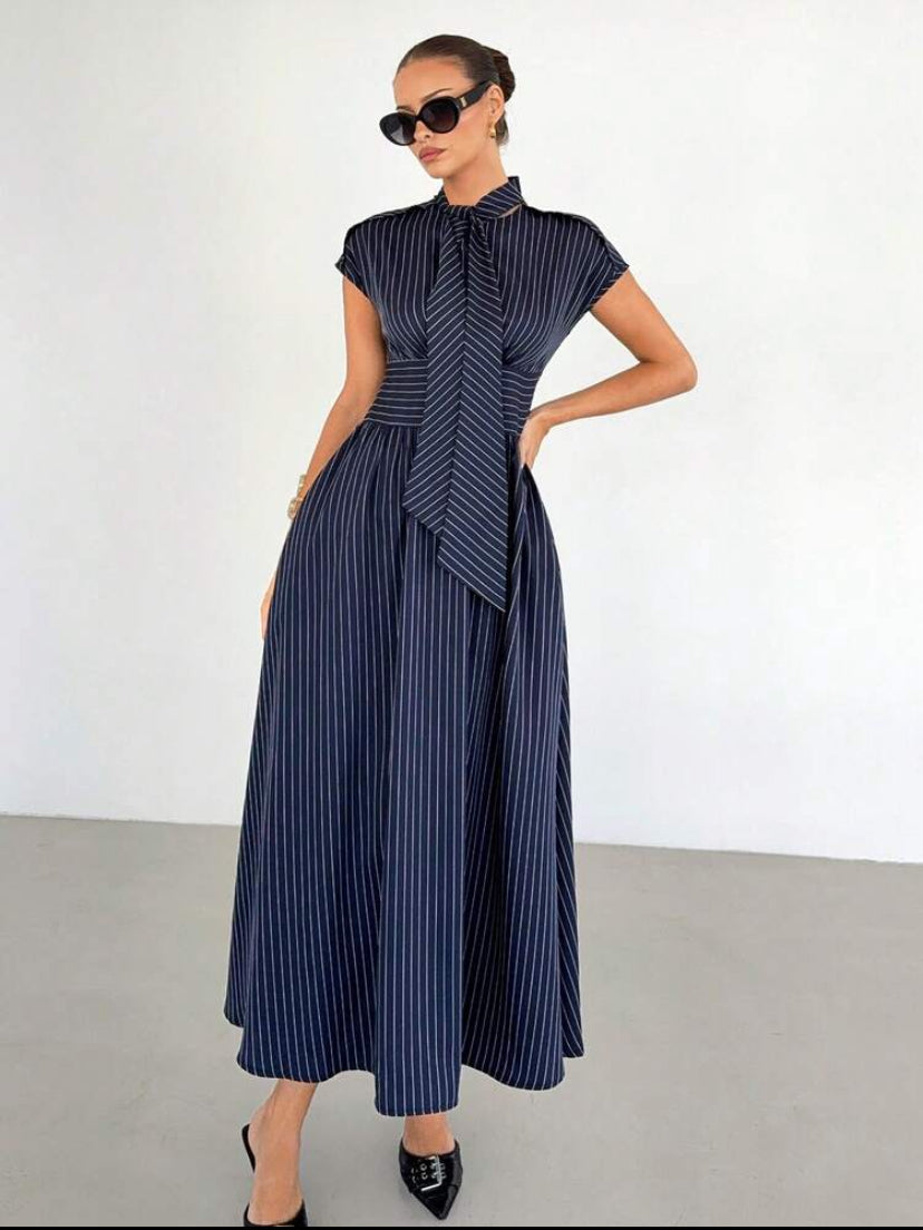 Striped Tie Dress