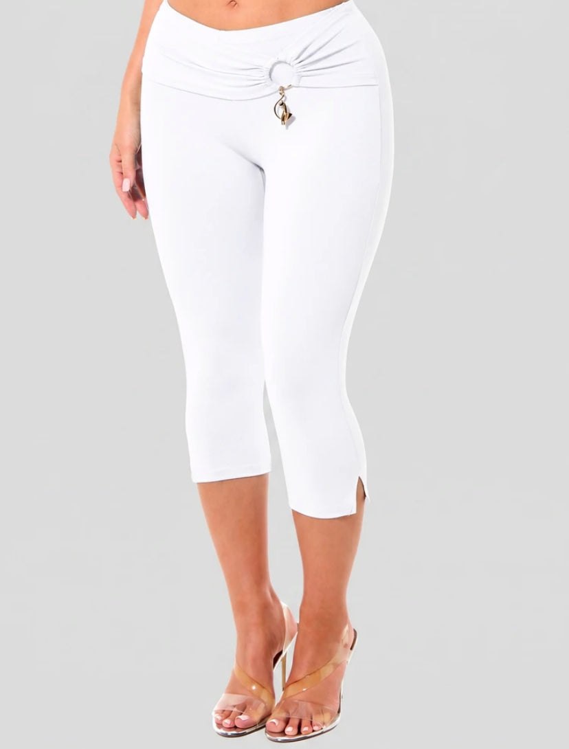 Trim Split Capri Pant