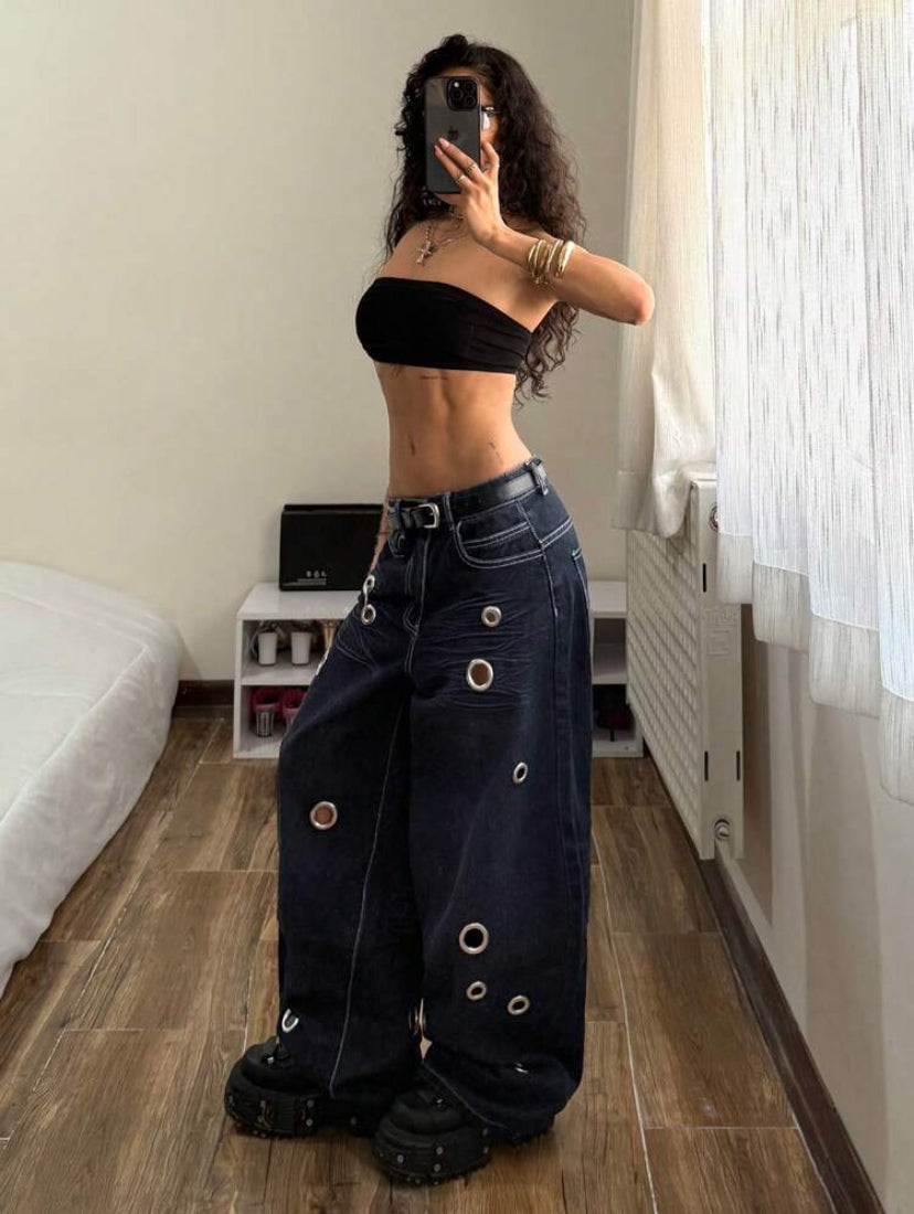 Low Waist Maxi Jeans