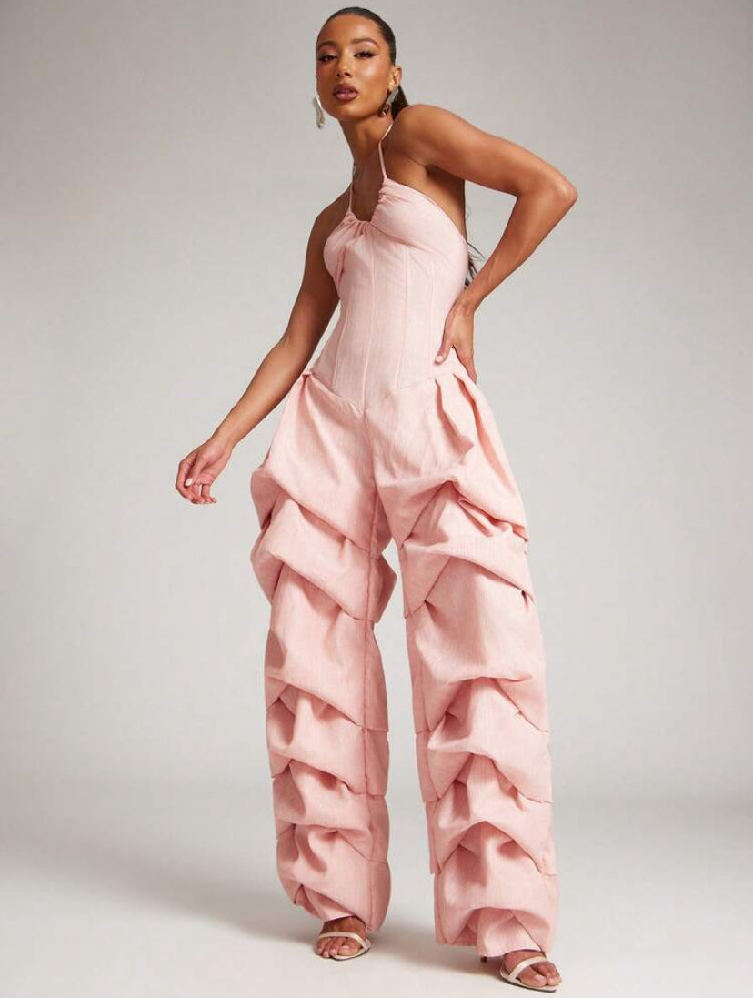 Gathered Volume Jumpsuit