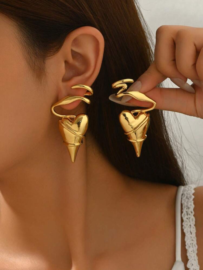 Wrapped Heart Earrings
