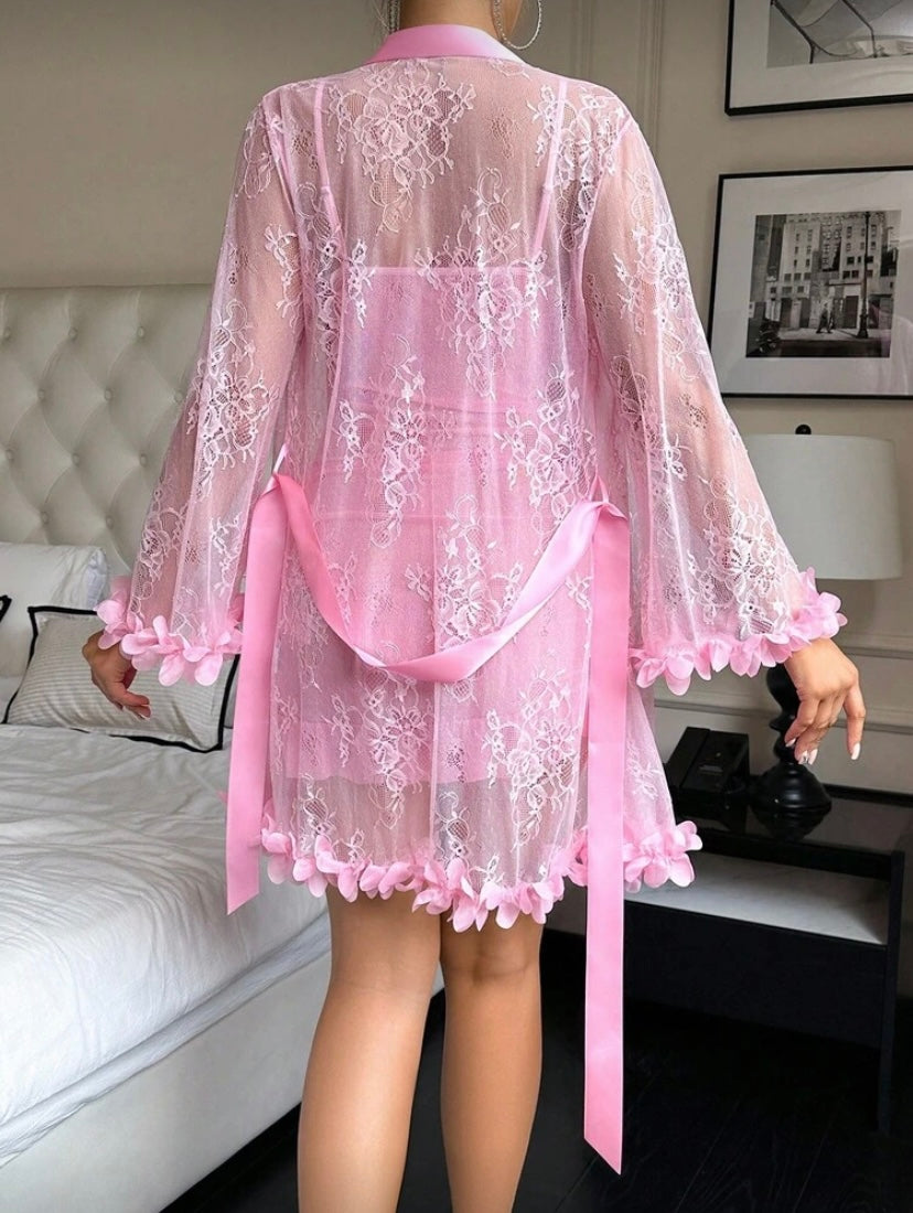 3D Floral Lace Nightwear