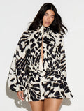 Animal Print Plunge Dress