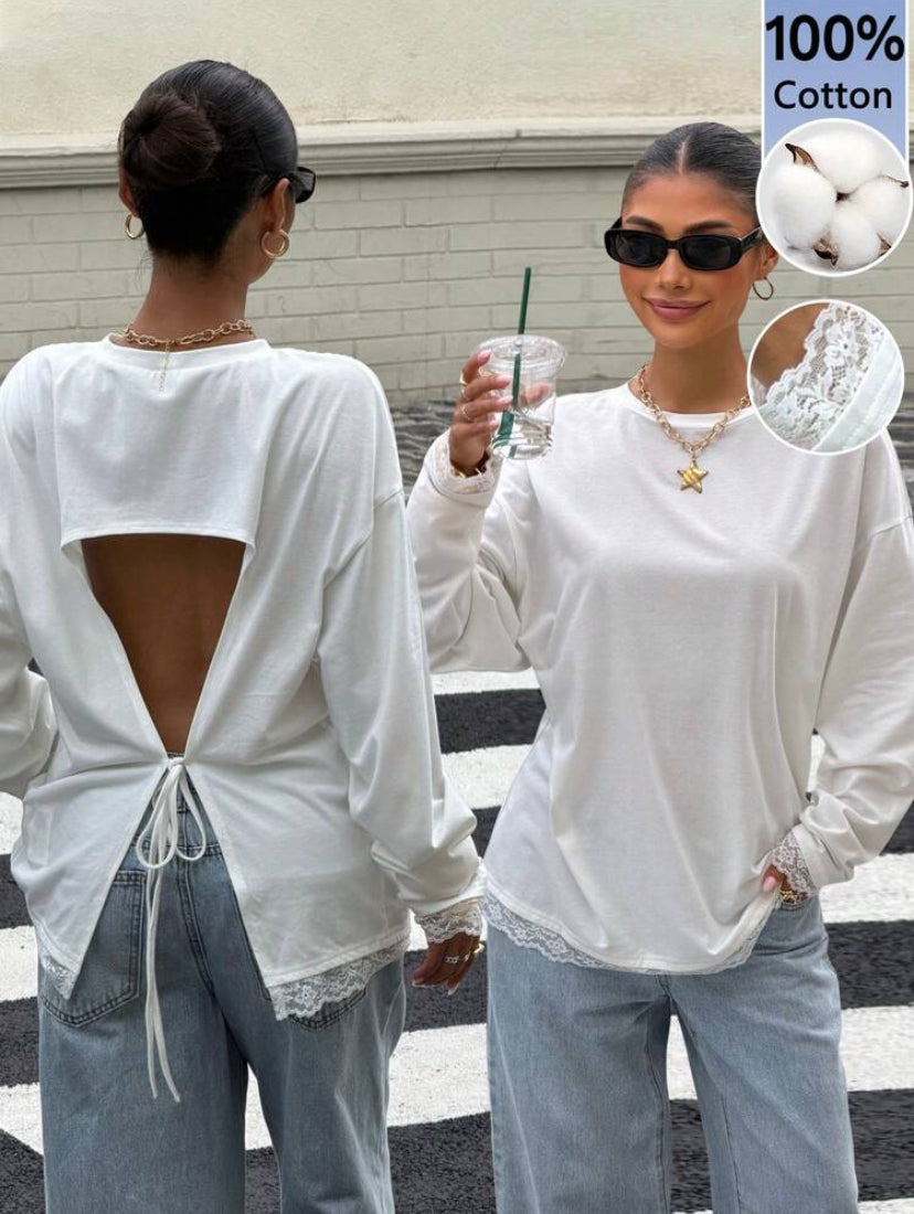 Open Back Loose Tees