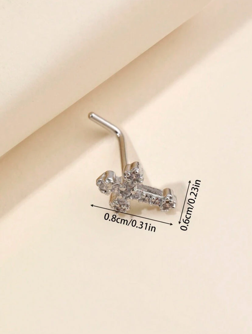 Sparkling Cross Stud