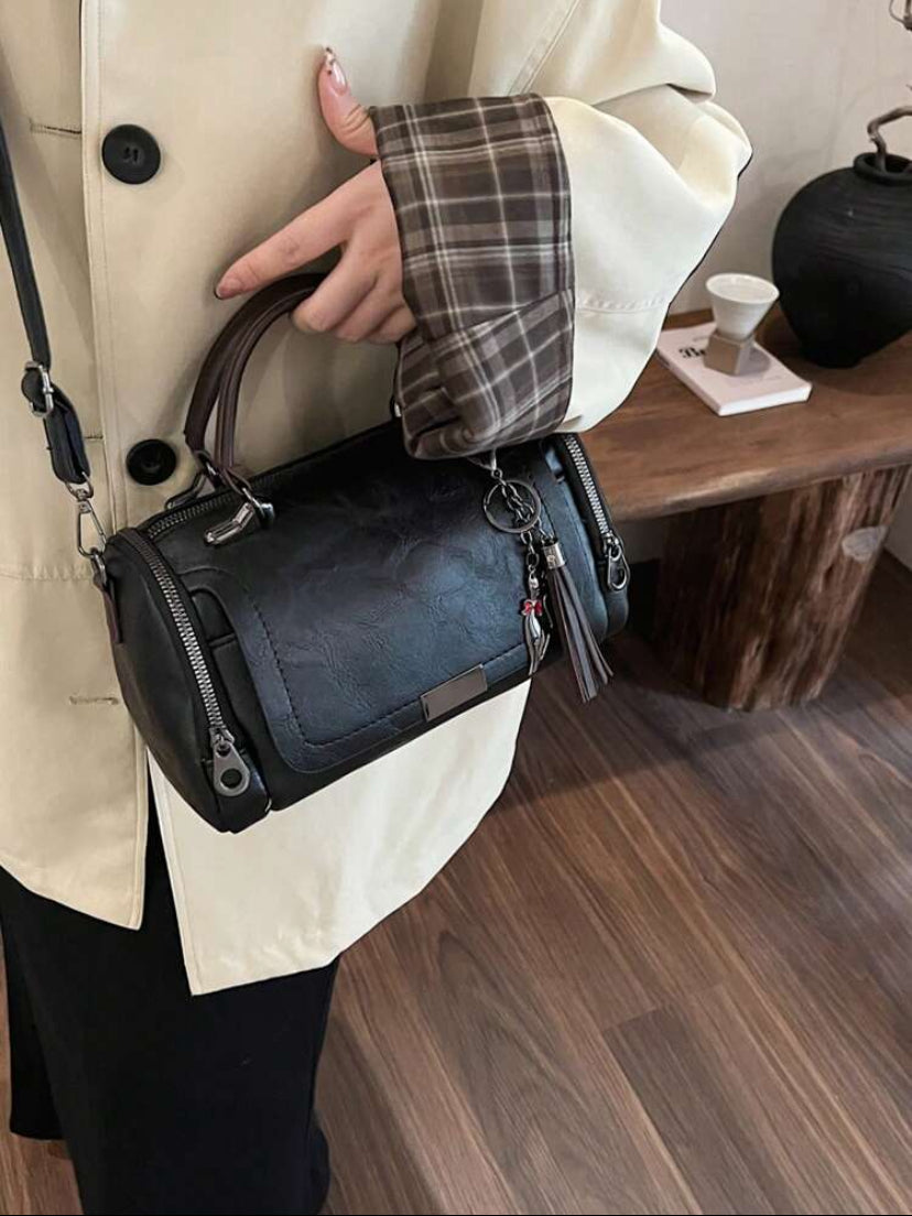 Tassel Decor Handbag