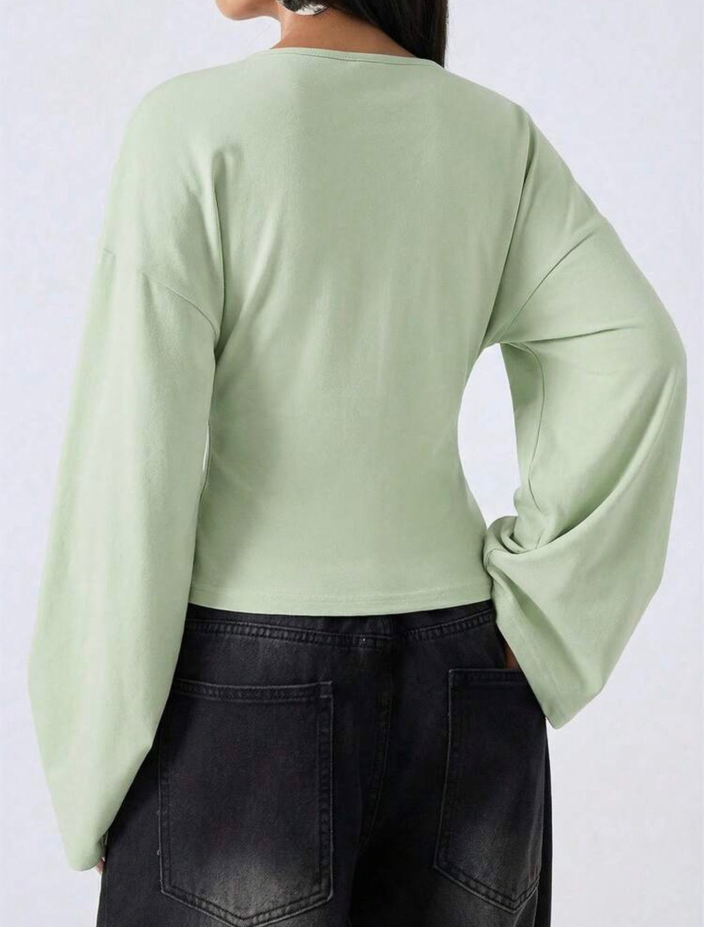 LYSMO Bell Sleeve Shirt