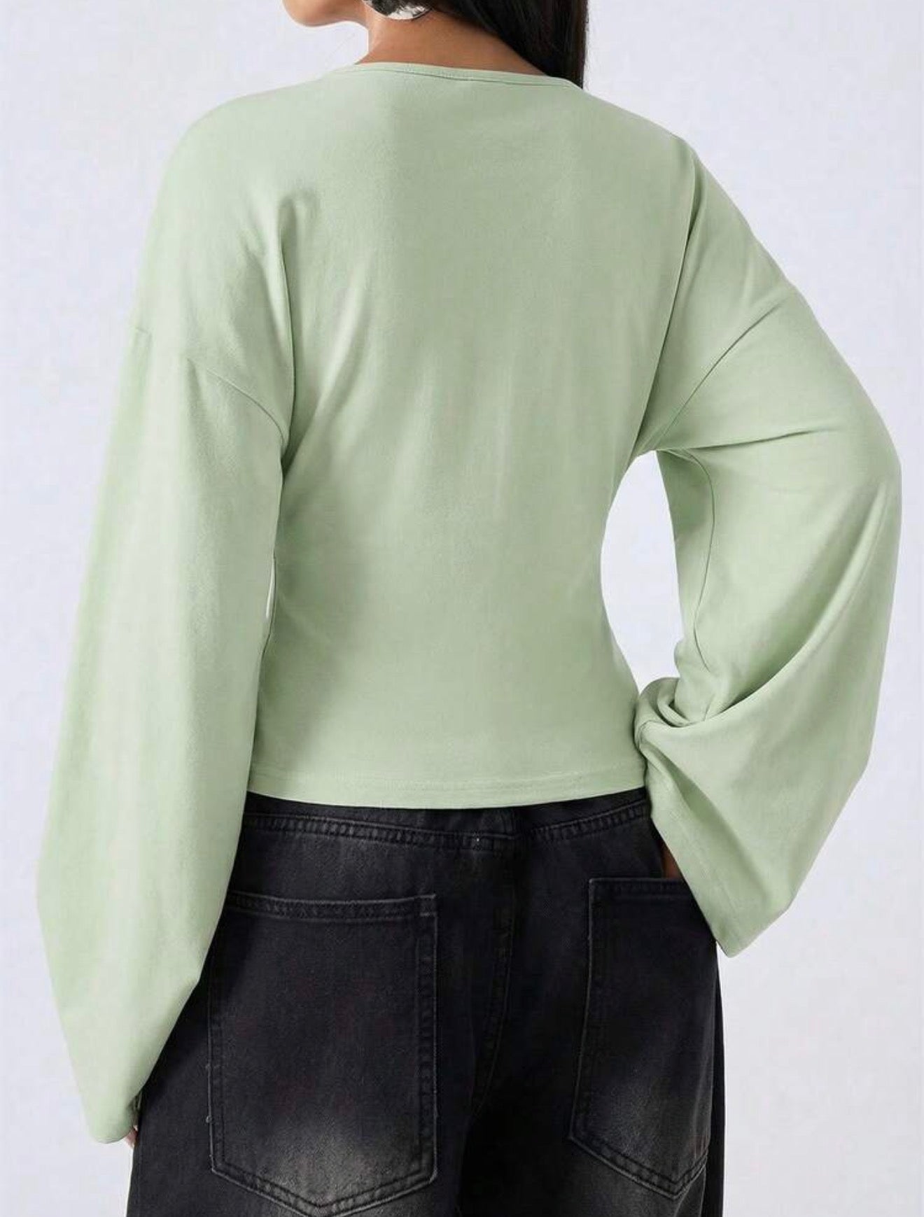 LYSMO Bell Sleeve Shirt