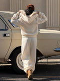 Fur Collar Hoodie & sweatpant