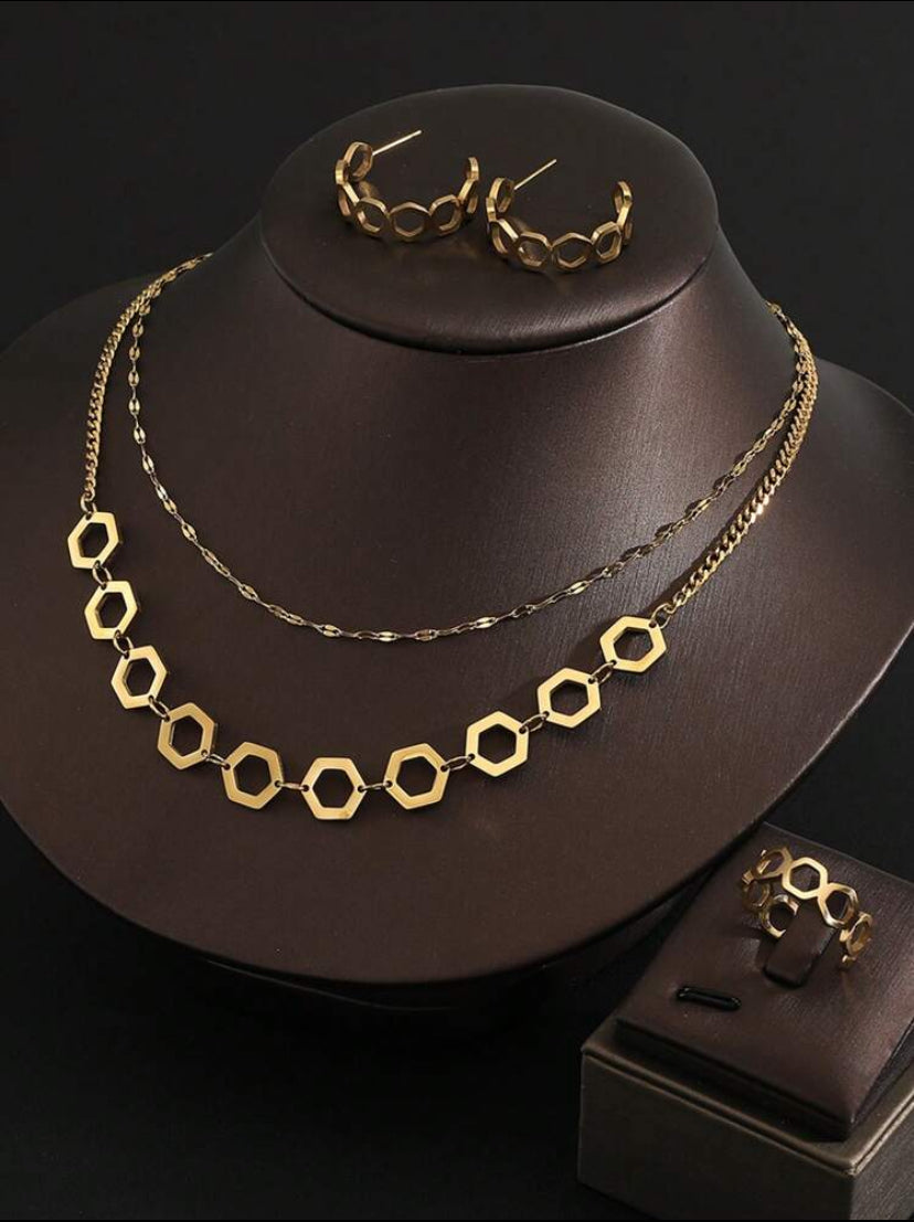 Snake Bone Jewelry Set