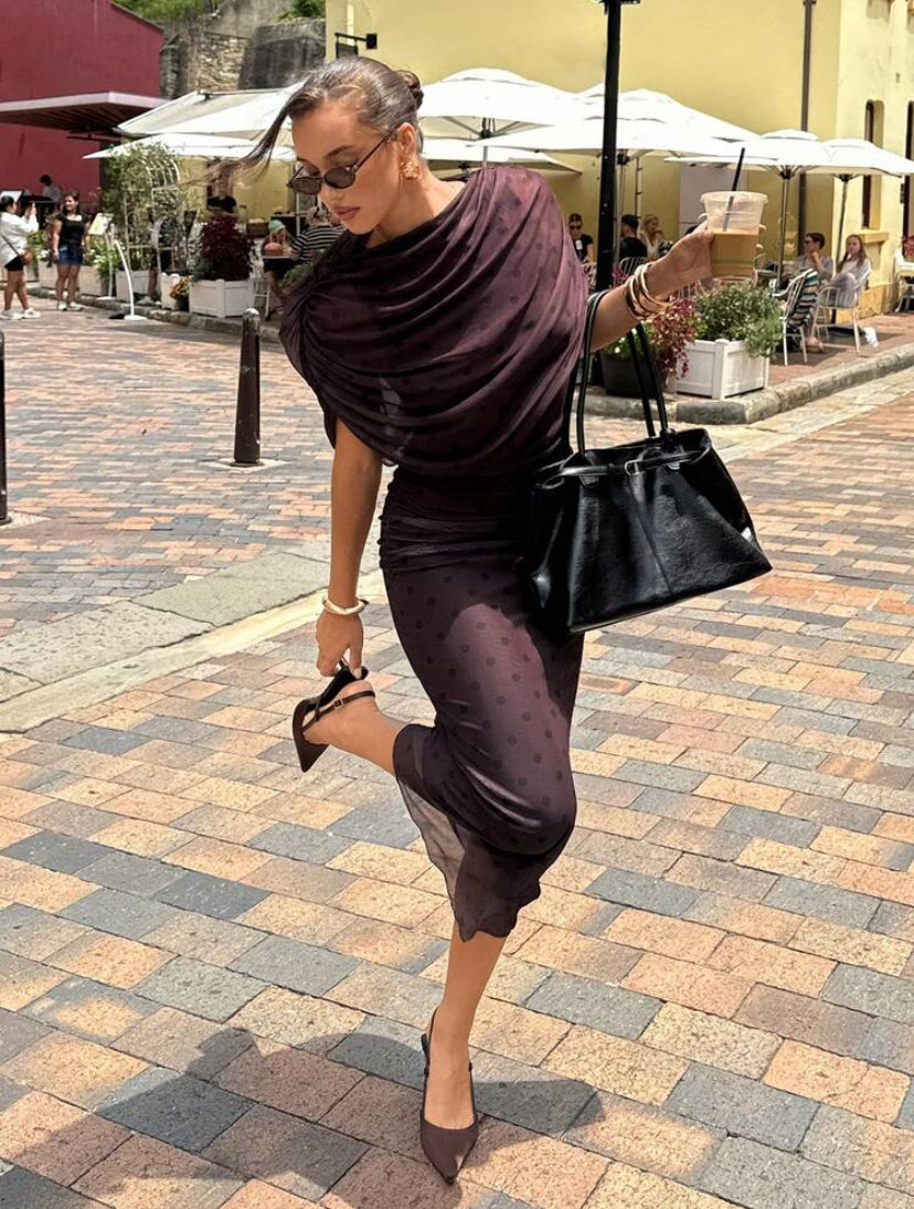 Ruched summer dress