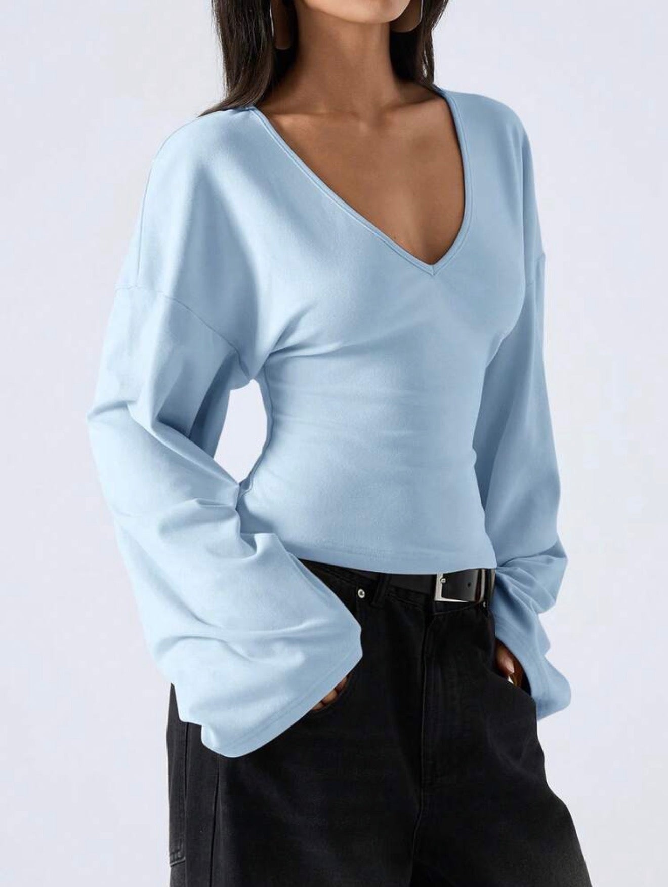LYSMO Bell Sleeve Shirt