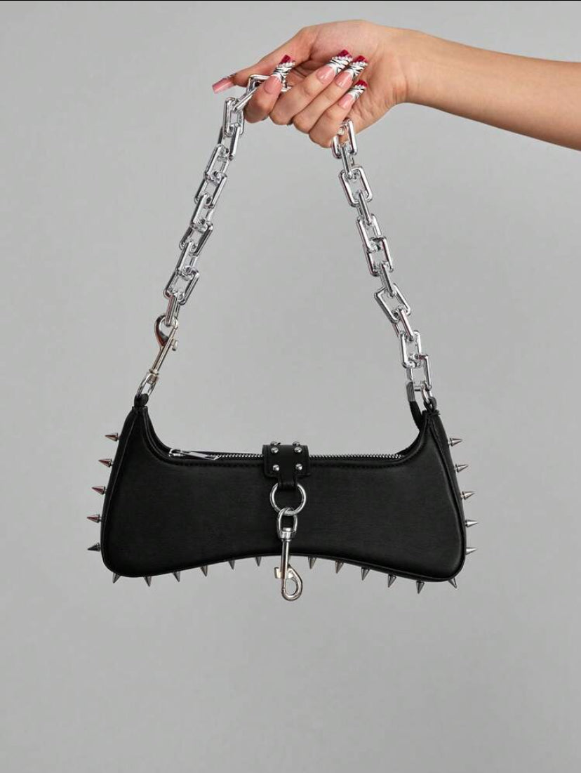 Studded Shoulder Bag