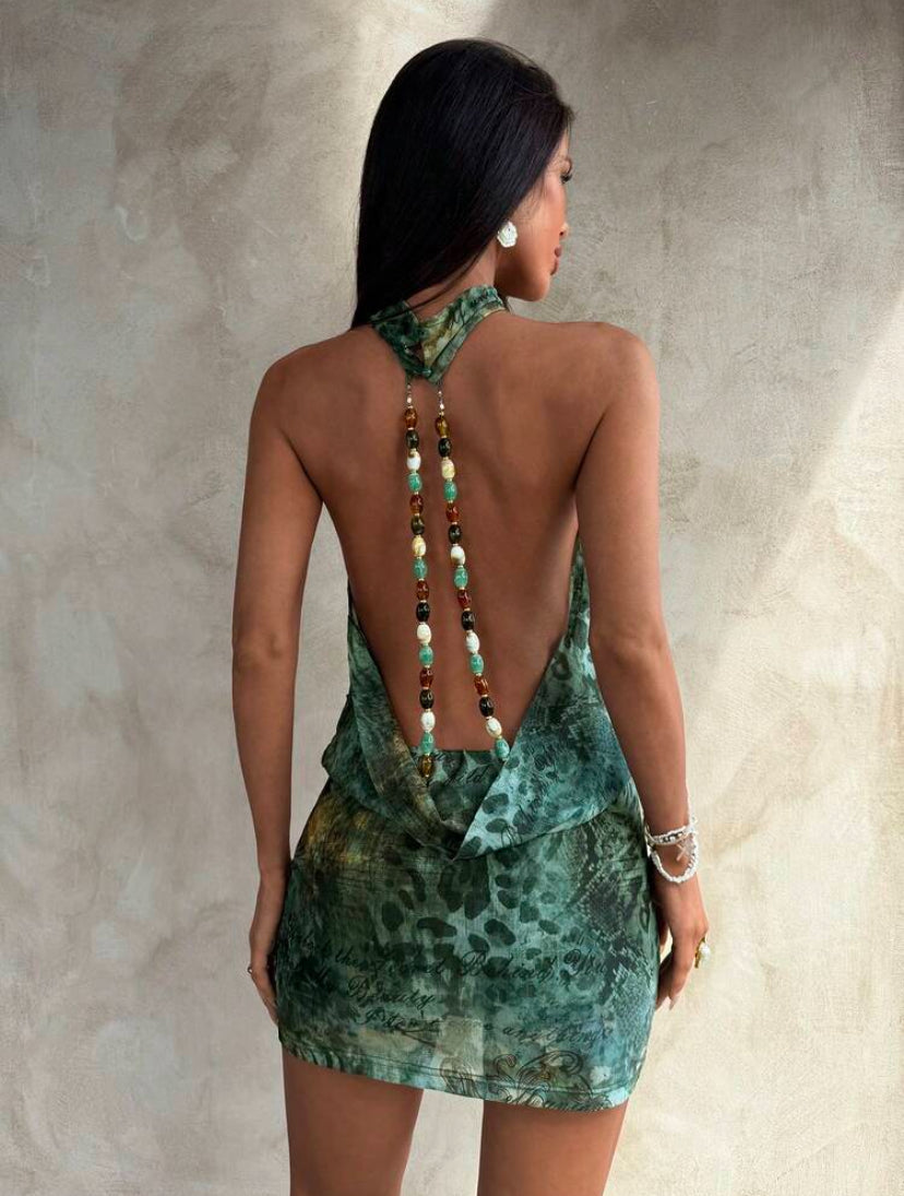 Beaded Body-con Dress