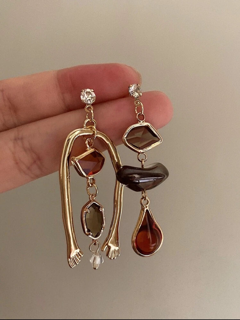 Abstract Vintage Earrings