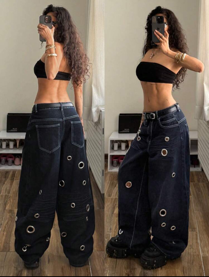 Low Waist Maxi Jeans