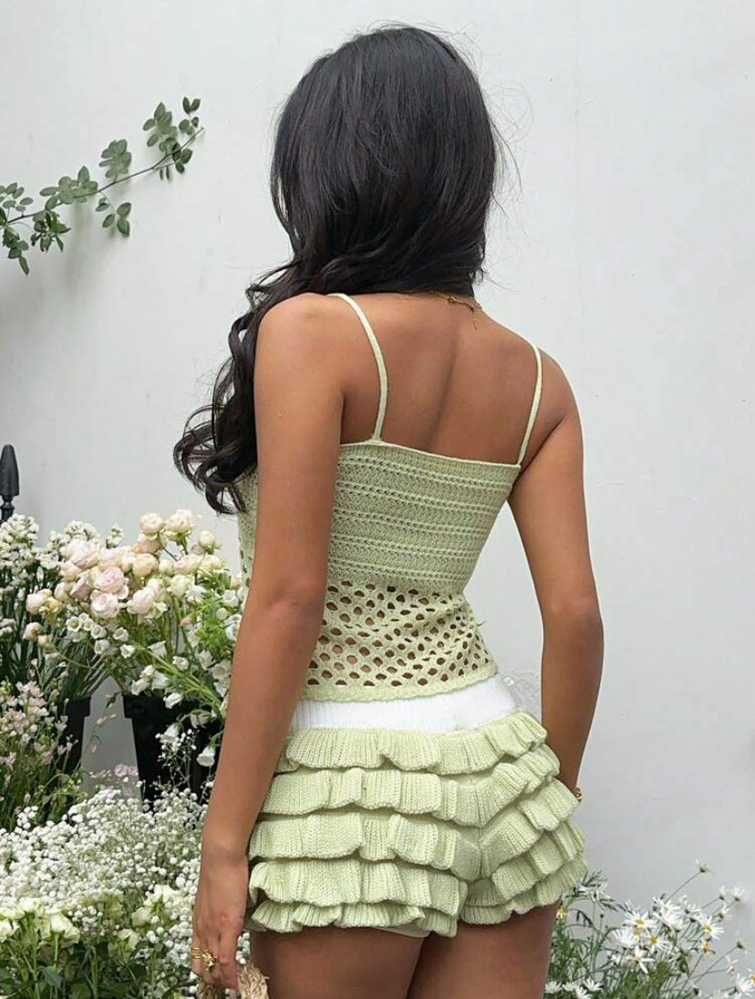 Ruffle Short Floral Set