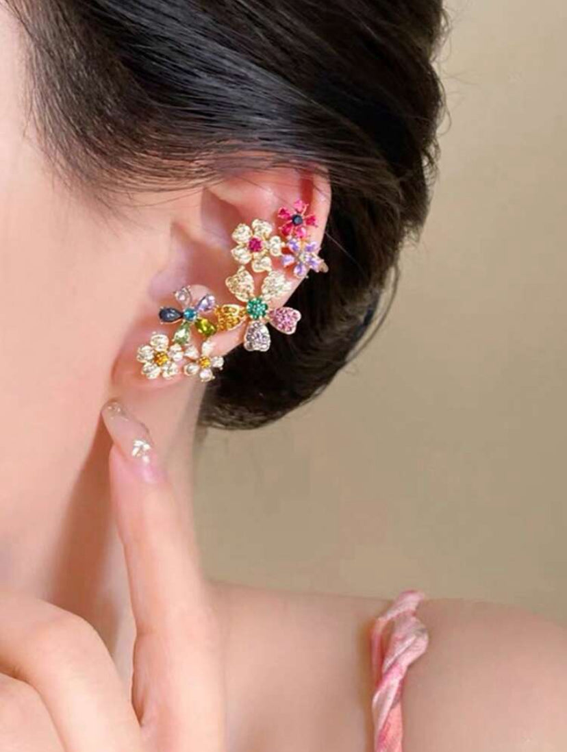 Floral Crystal Earrings