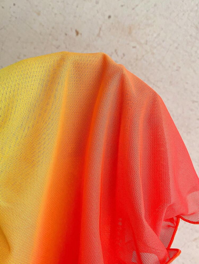 Gradient Halter Ruffled