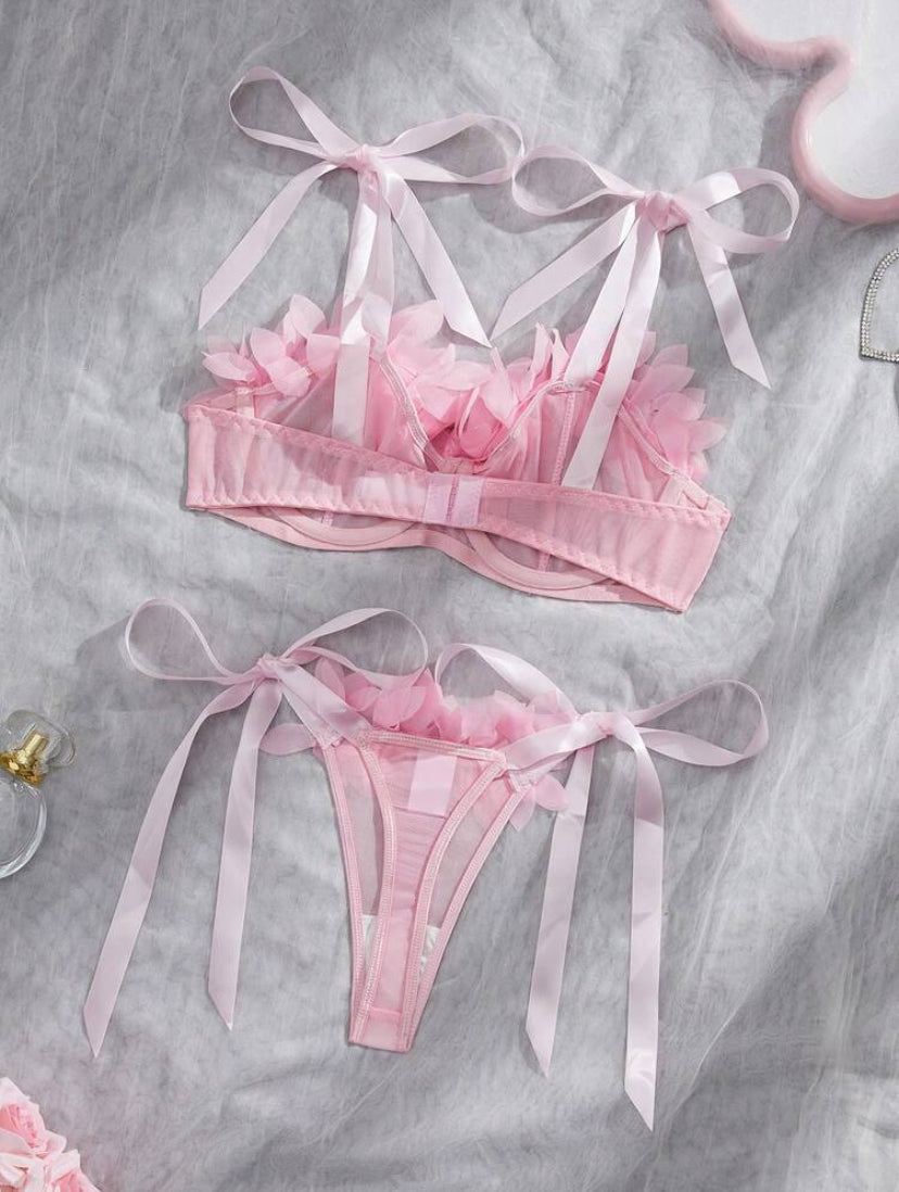 3D Floral Lace Lingerie