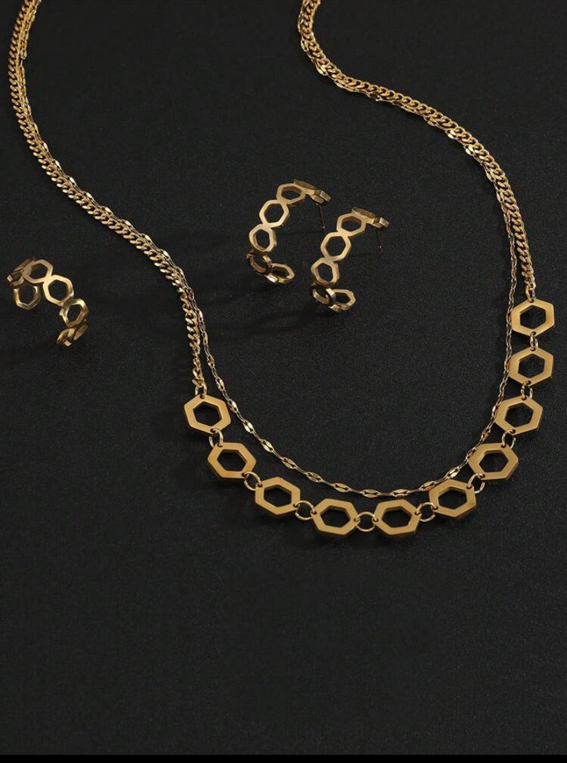 Snake Bone Jewelry Set