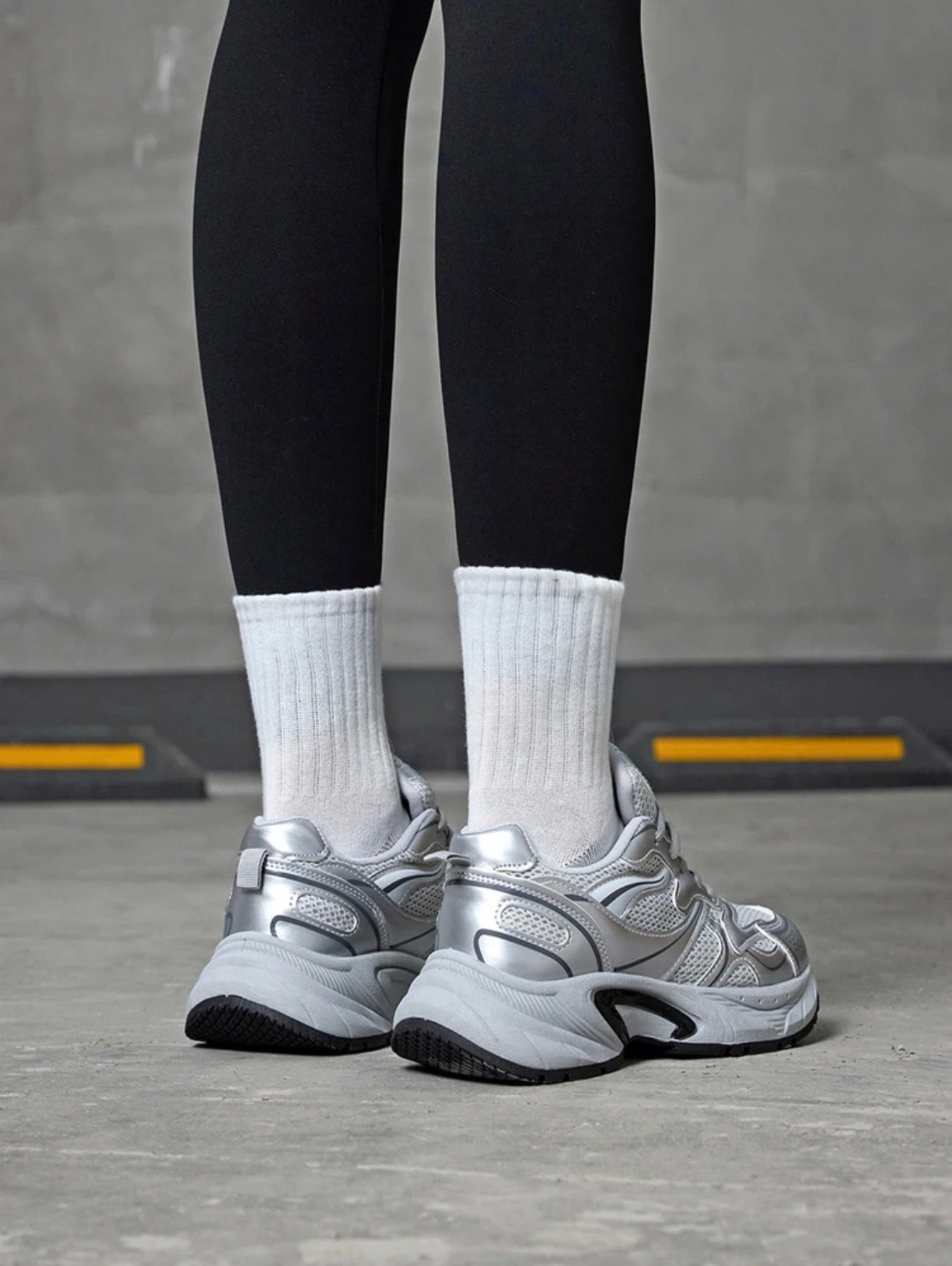 Silver Fashion Trainers