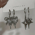 4pcs Heart & Star Earrings