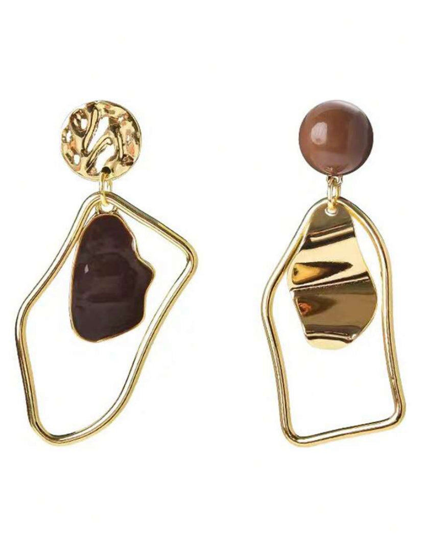 Dangling Resin Drop Earrings
