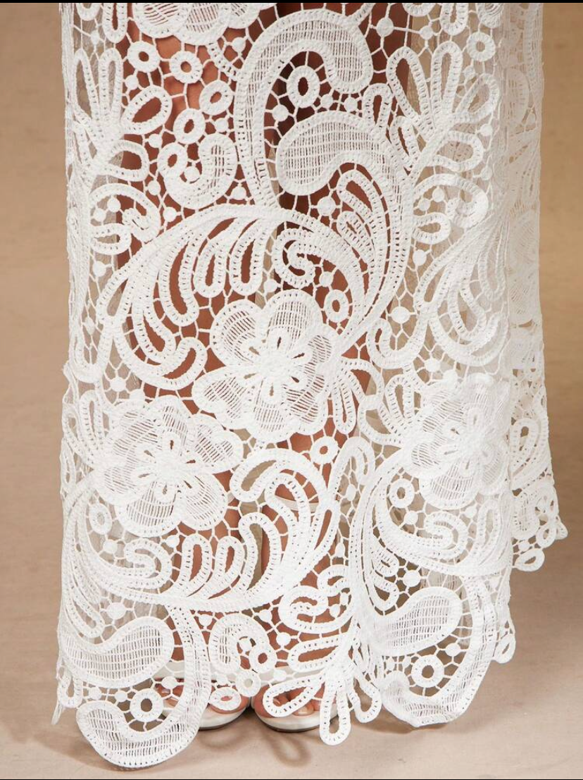 Floral Embellishments Dress