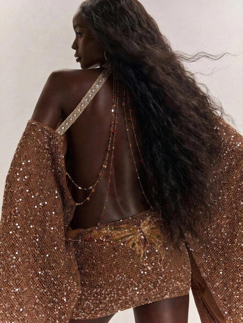 SHEIN Bae Sequin Dress