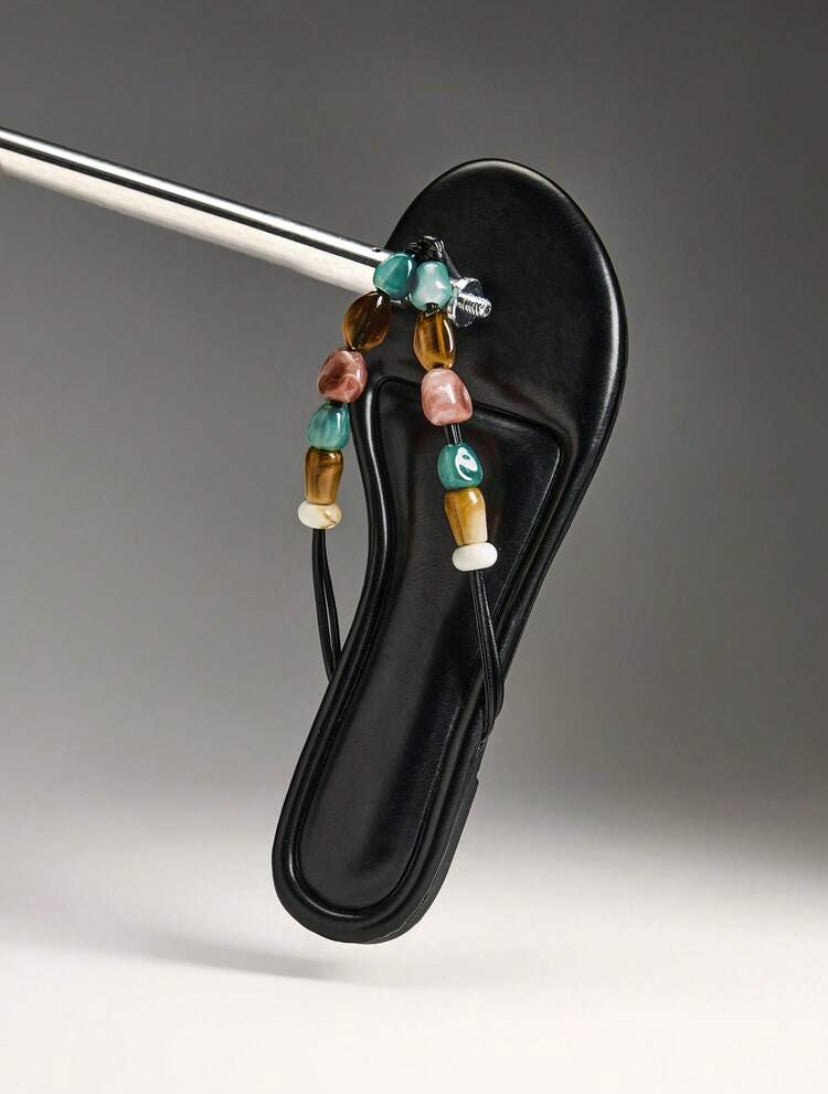 Beaded Thong Slide