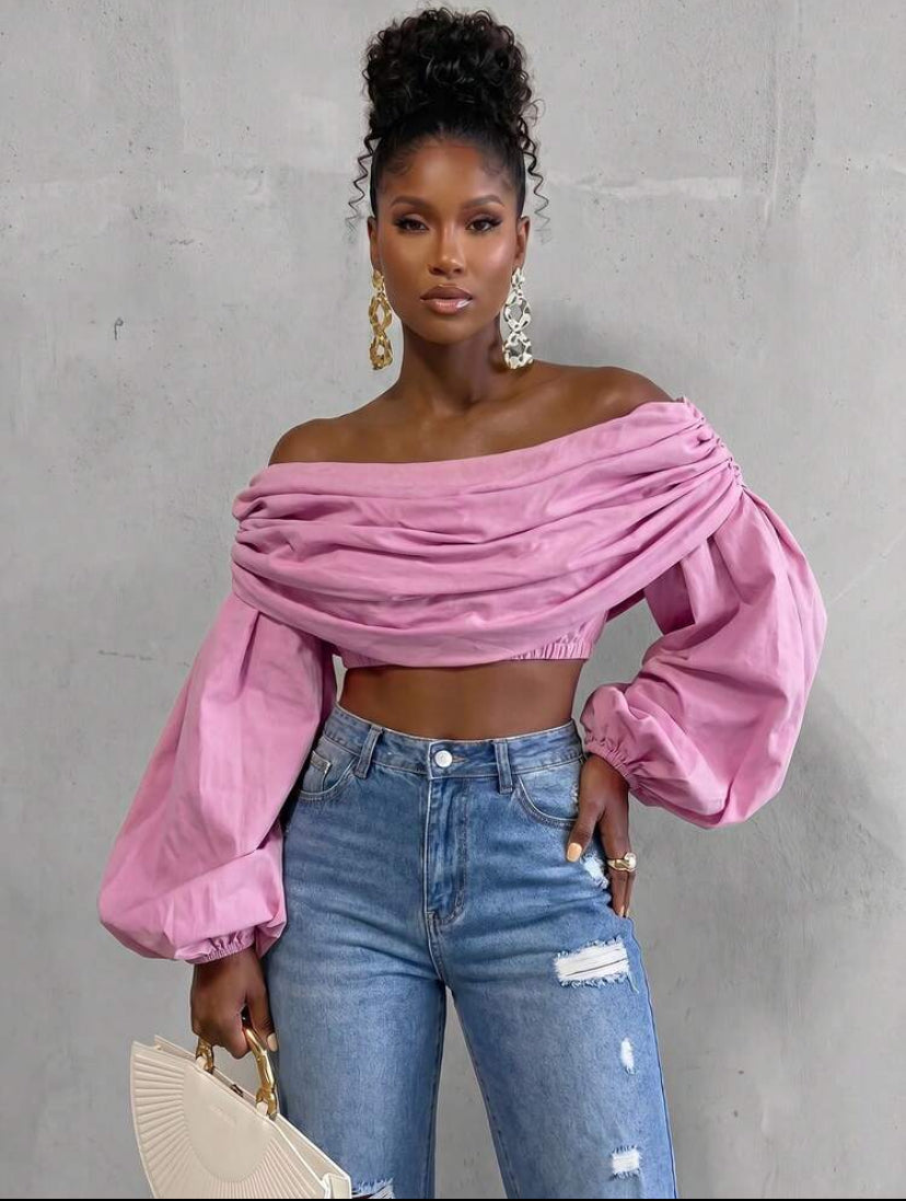 Lantern Sleeve Top