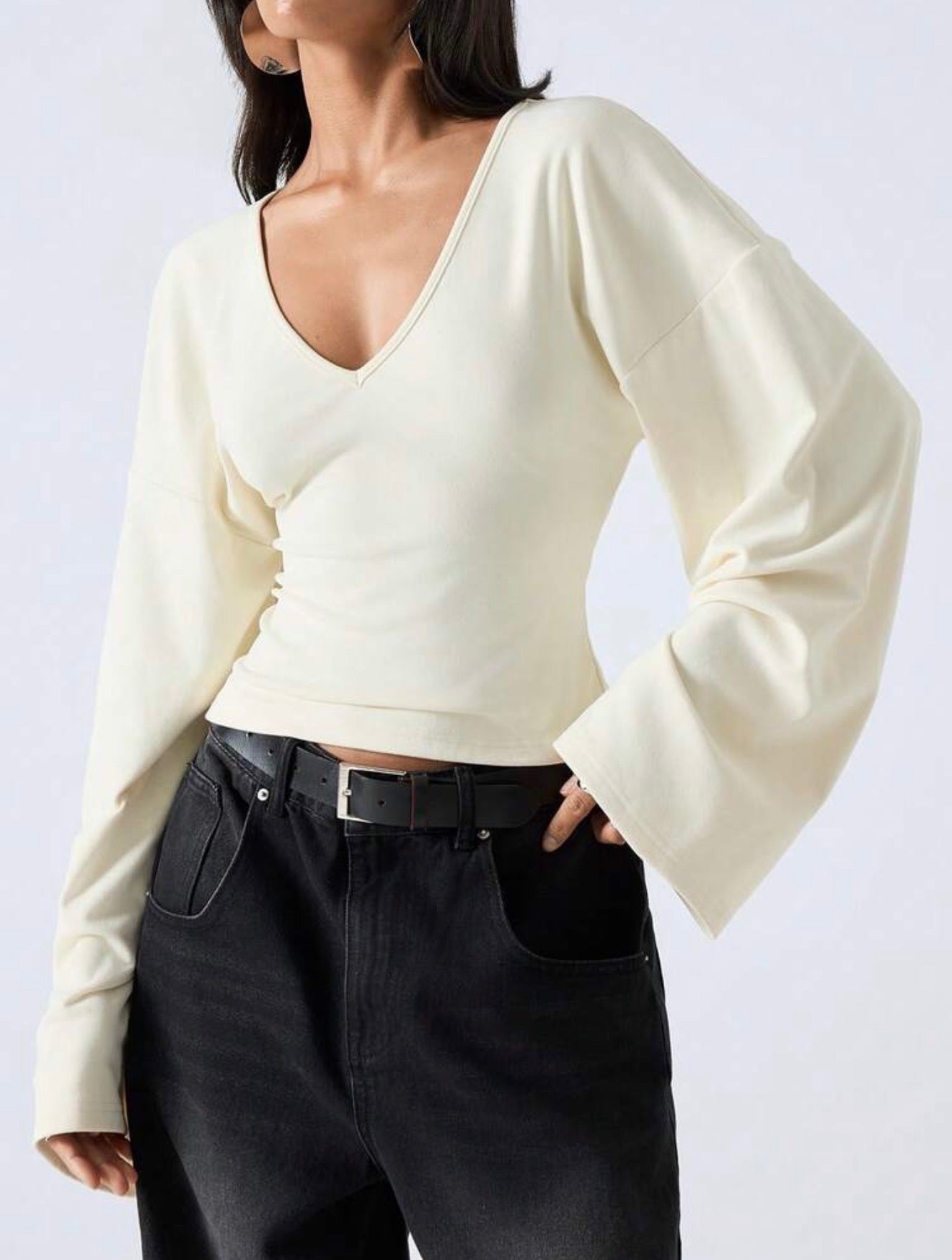 LYSMO Bell Sleeve Shirt