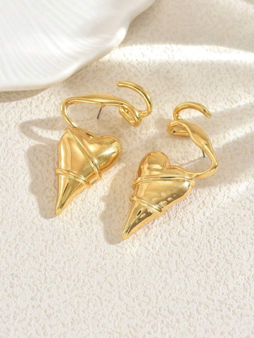 Wrapped Heart Earrings