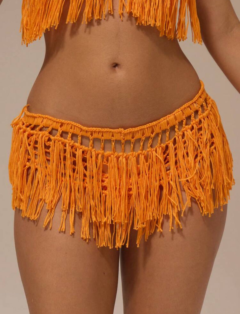 Orange Crochet Bikini