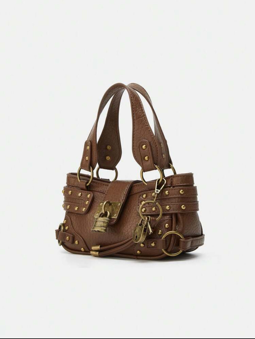 Y2K Baddie Leather Handbag
