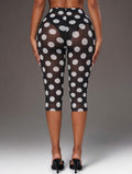 Sheer Mesh Capri Pant
