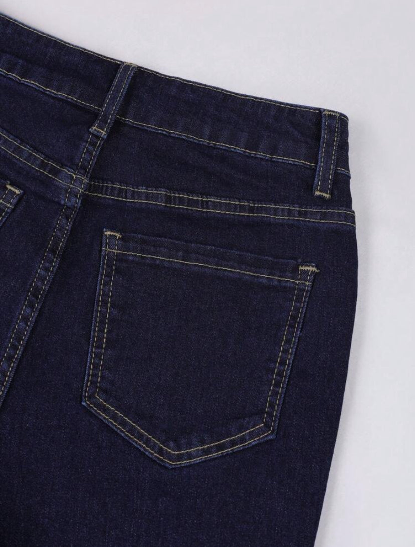 Split Hem Capri Jeans