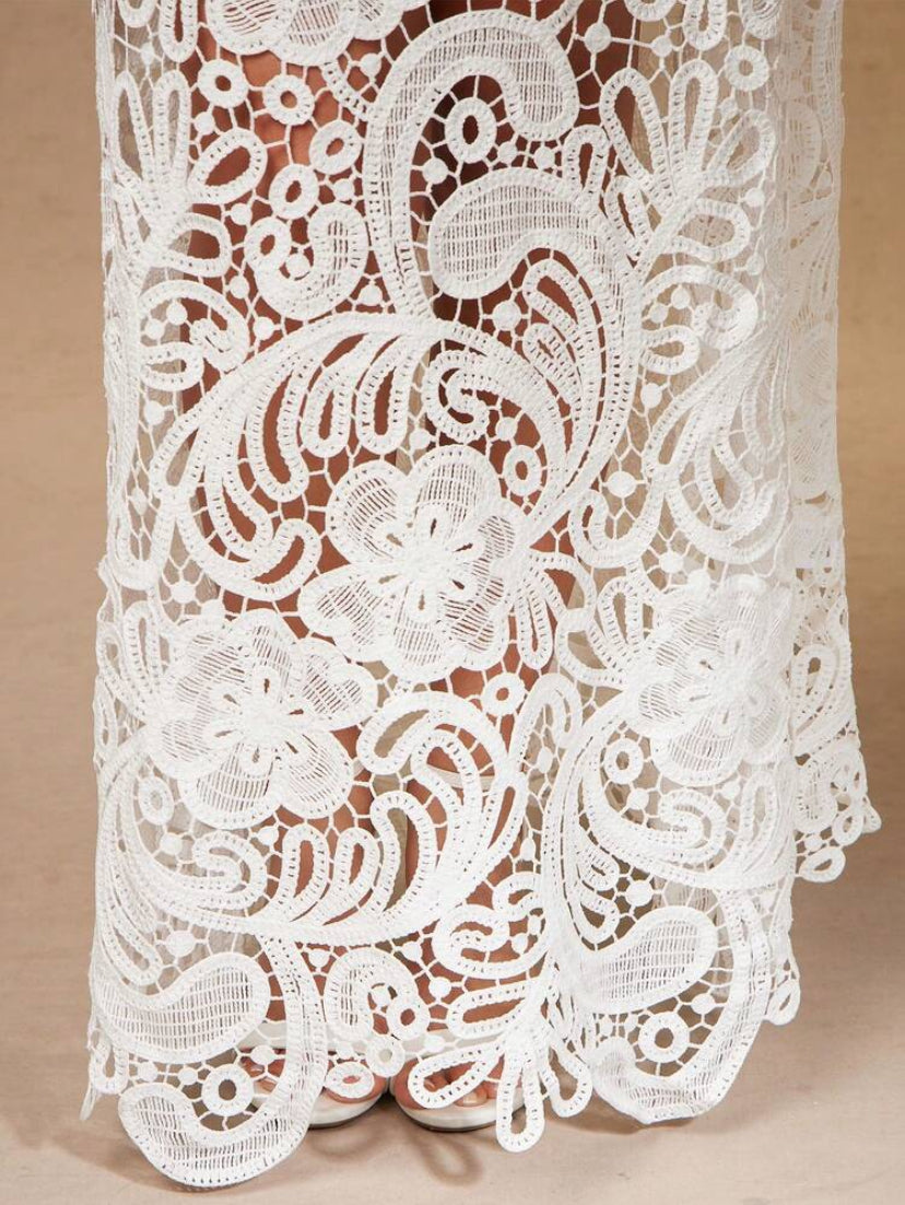 Floral Embellishments Dress