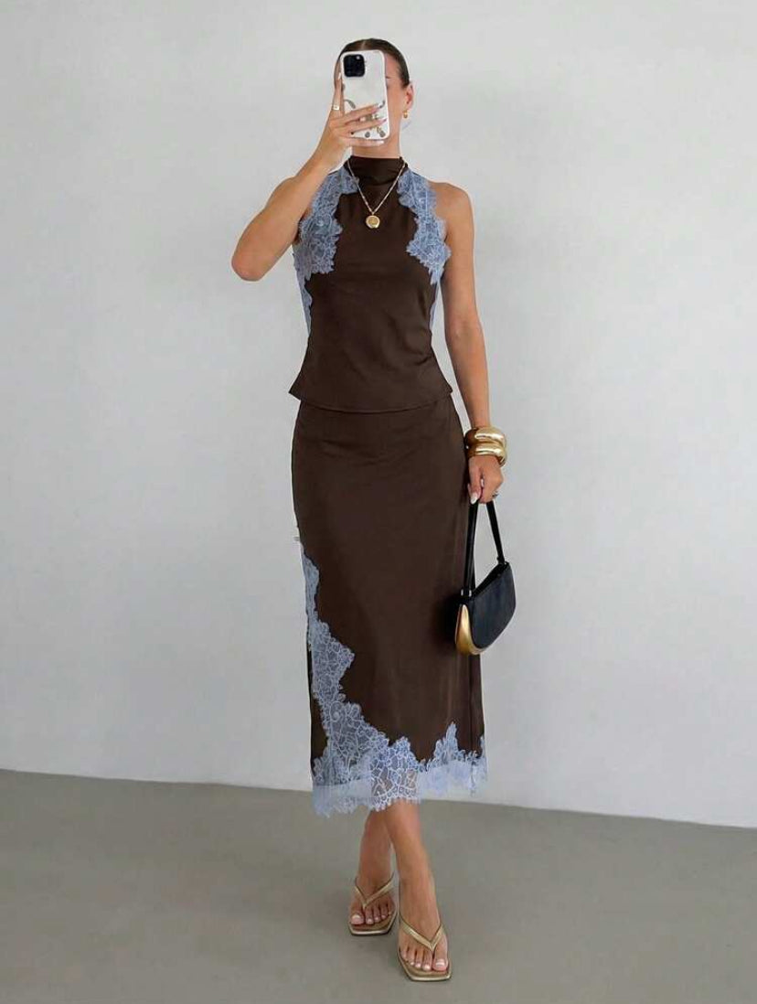 Contrast Lace 2pcs