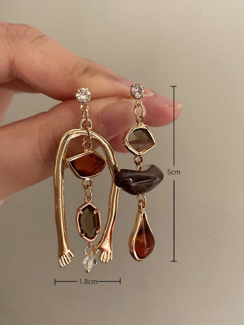 Abstract Vintage Earrings