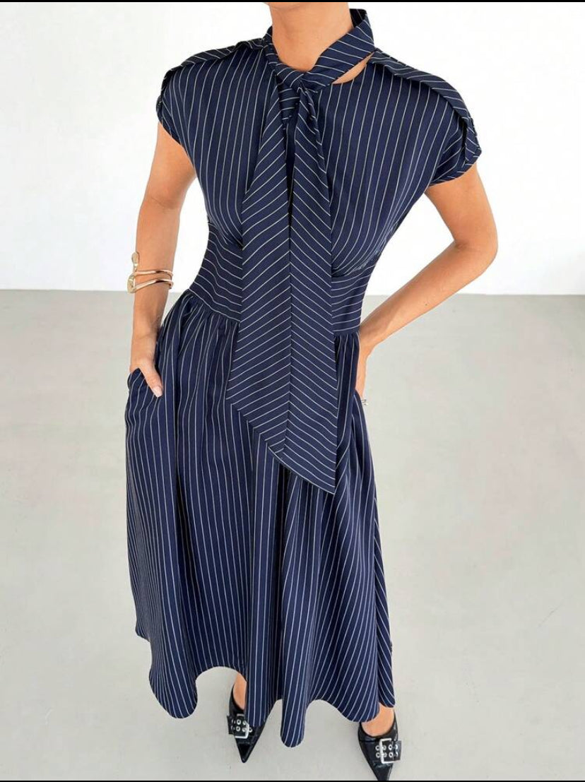 Striped Tie Dress